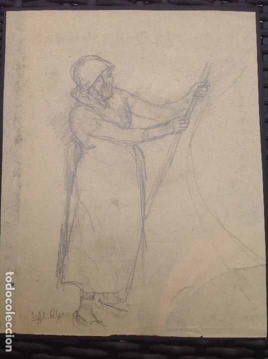 Arte: Ignacio D&iacute;az Olano. Anciana. - Foto 1