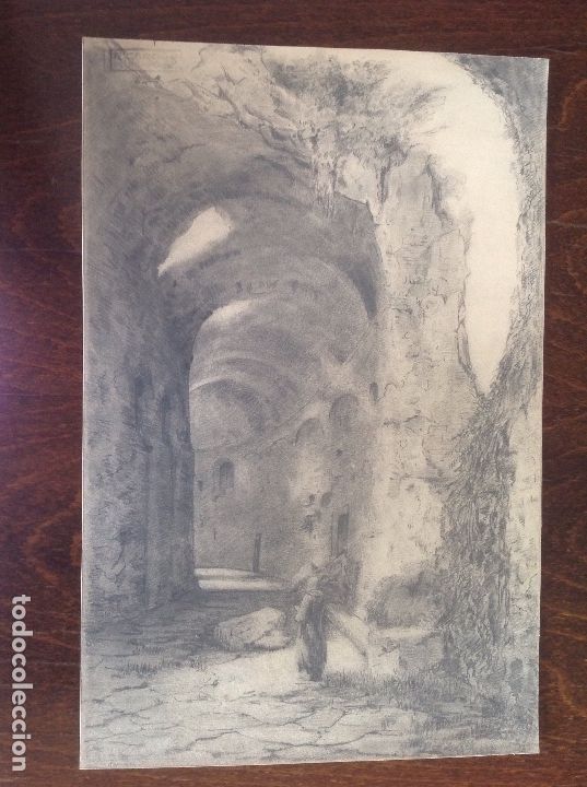 Arte: Ricardo de Villodas. Edificio en ruinas. - Foto 1