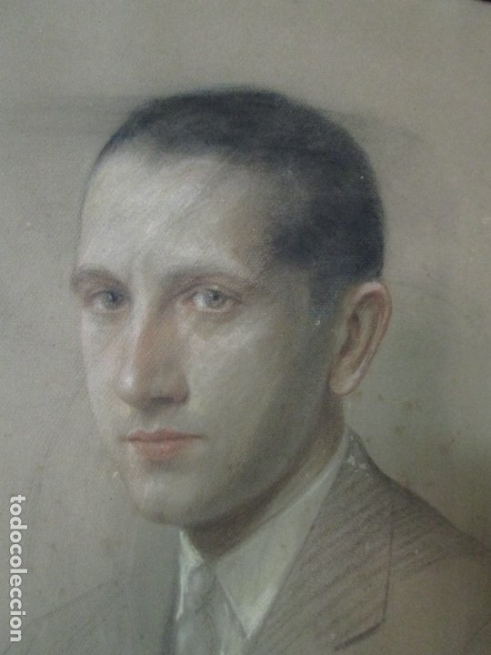 Arte: Santiago Farriols Gonzalez (Barcelona 1890 - 1974) Retrato - Dibujo - Firma y Data Año 1929 - Foto 4 - 178935511