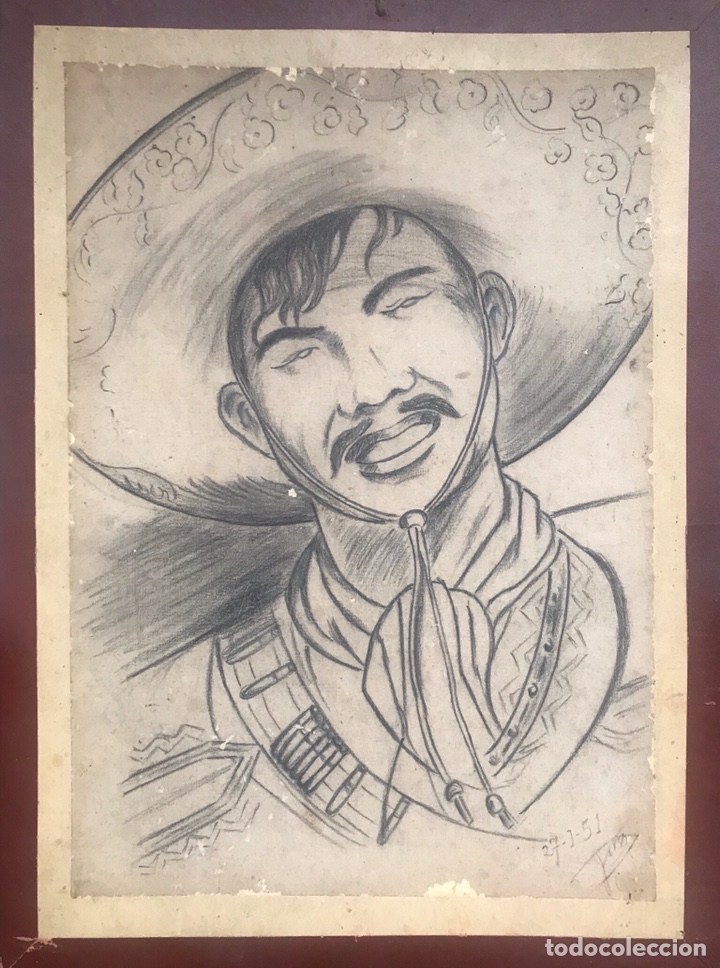 dibujo charro mejicano mexicano años 50. 1951 s - Compra venta en  todocoleccion