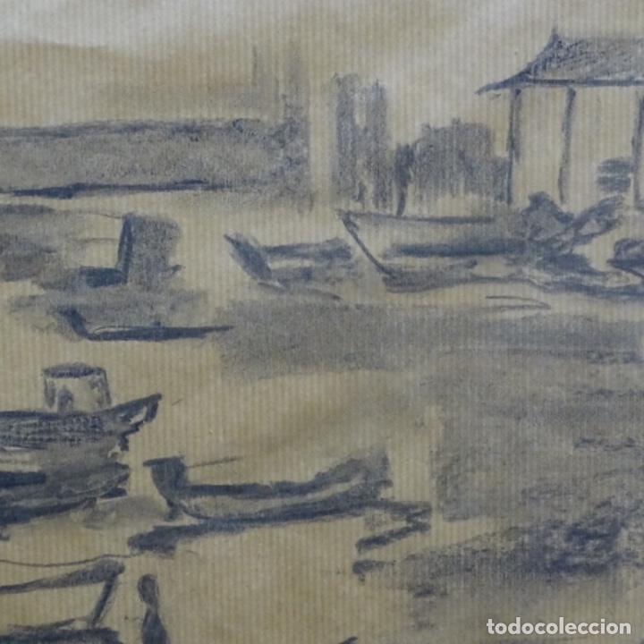 Arte: Excelente dibujo a tinta anonimo. - Foto 5