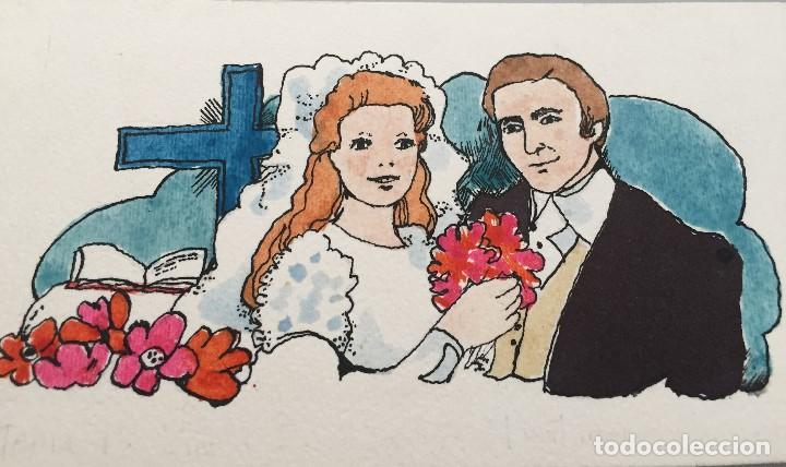 Arte: Boada, ilustraci&oacute;n original 1972, catalogada. - Foto 2