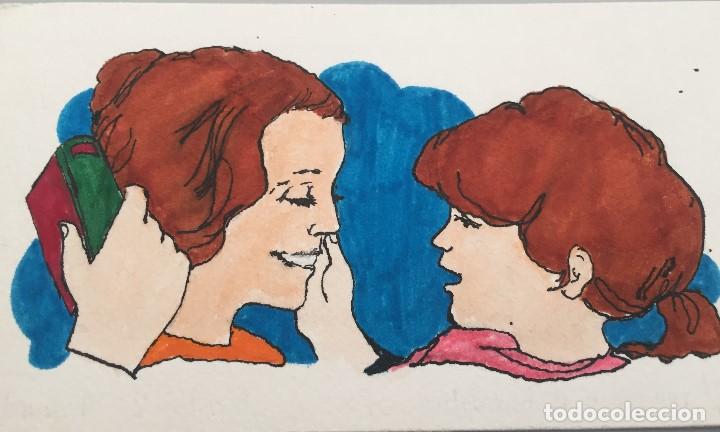 Arte: Boada, ilustraci&oacute;n original 1972, catalogada. - Foto 1