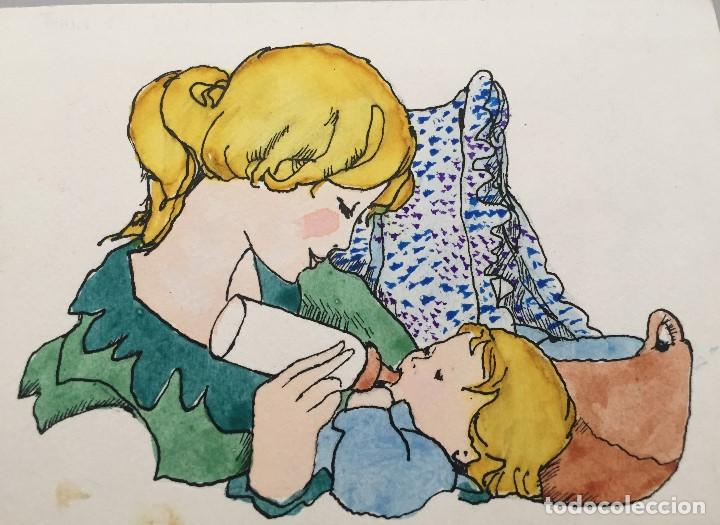 Arte: Boada, ilustraci&oacute;n original 1972, catalogada. - Foto 1