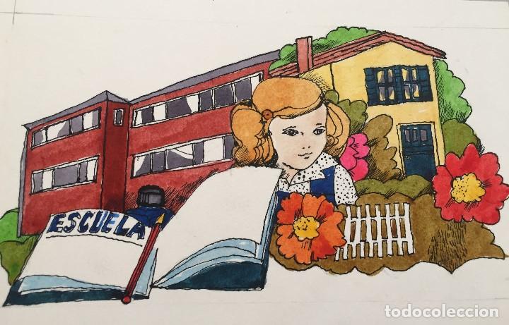Arte: Boada, ilustraci&oacute;n original 1972, catalogada. - Foto 1