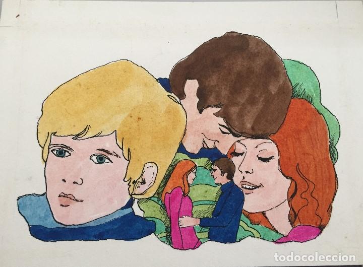 Arte: Boada, ilustraci&oacute;n original 1972, catalogada. - Foto 1