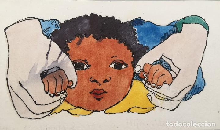 Arte: Boada, ilustraci&oacute;n original 1972, catalogada. - Foto 1