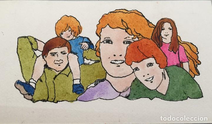Arte: Boada, ilustraci&oacute;n original 1972, catalogada. - Foto 1