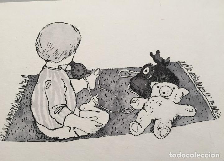 Arte: Boada, ilustraci&oacute;n original 1972, catalogada. - Foto 1