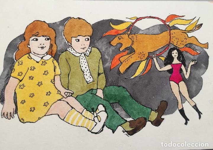 Arte: Boada, ilustraci&oacute;n original 1972, catalogada. - Foto 1