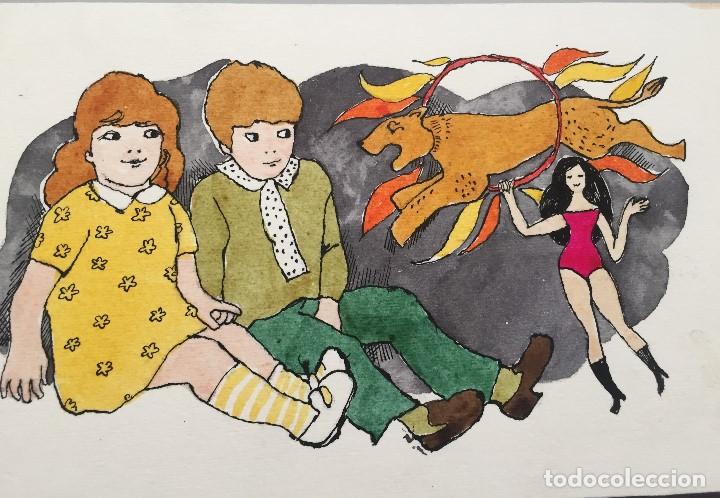 Arte: Boada, ilustraci&oacute;n original 1972, catalogada. - Foto 2