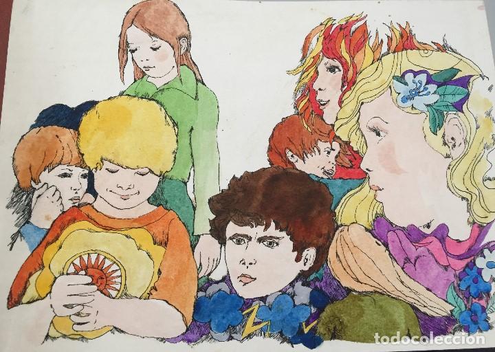 Arte: Boada, ilustraci&oacute;n original 1972, catalogada. - Foto 2