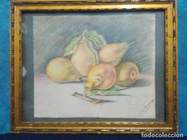 Arte: BODEGON PERAS FIRMADO L. DE ARANGUREN