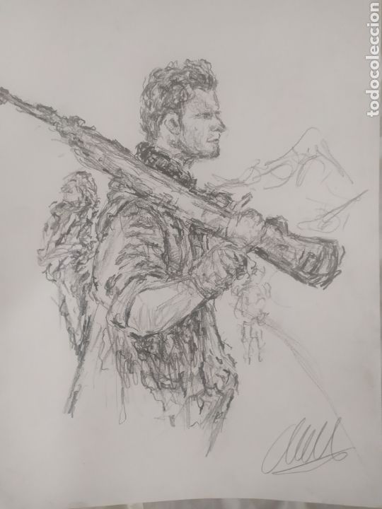 Arte: Soldado de guerra (original) - Foto 2