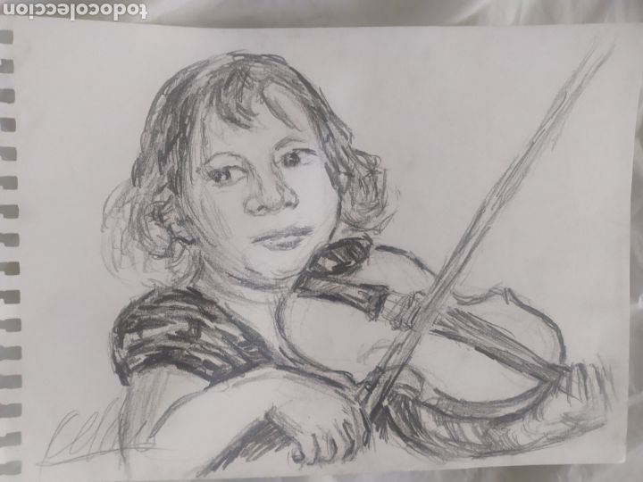 Arte: La ni&ntilde;a violinista (original)