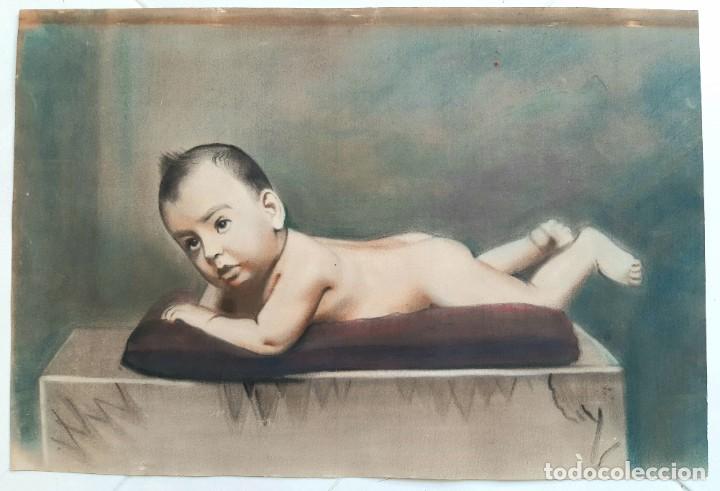 Arte: dibujo a pastel, s. XIX - Foto 1