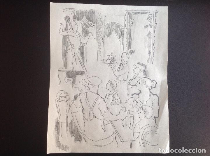 Arte: An&oacute;nimo. En el caf&eacute;. - Foto 1