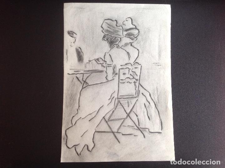 Arte: An&oacute;nimo. Damas en el caf&eacute;. Ocasi&oacute;n. - Foto 1