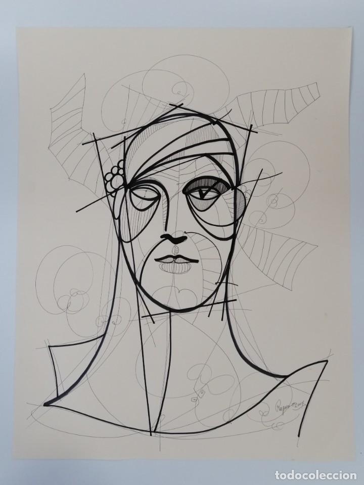 Art: SIN T&Iacute;TULO . T&Eacute;CNICA TINTA. DIBUJO ORIGINAL RAPOSO 2007, 65x50 cm.