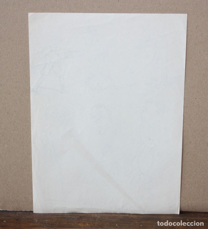 Arte: ANONIMO. DIBUJO A TINTA. APUNTES - Foto 2