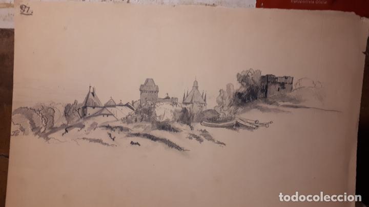 Arte: 16 DIBUJOS A L&Aacute;PIZ DE 1901. - Foto 2