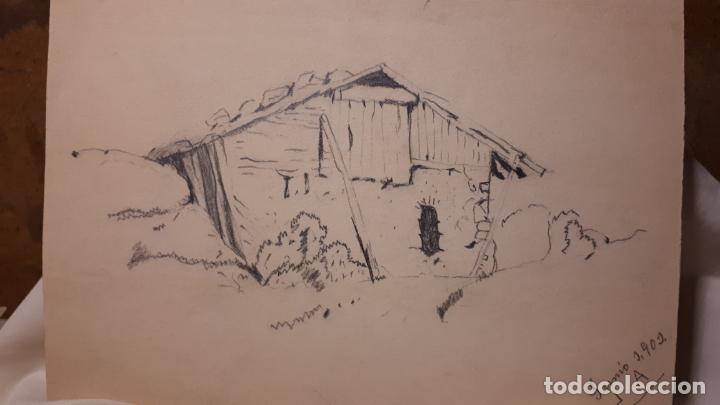 Arte: 16 DIBUJOS A L&Aacute;PIZ DE 1901. - Foto 6