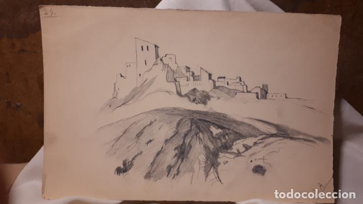 Arte: 16 DIBUJOS A L&Aacute;PIZ DE 1901. - Foto 7