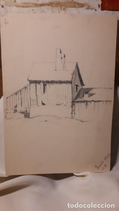 Arte: 16 DIBUJOS A L&Aacute;PIZ DE 1901. - Foto 11