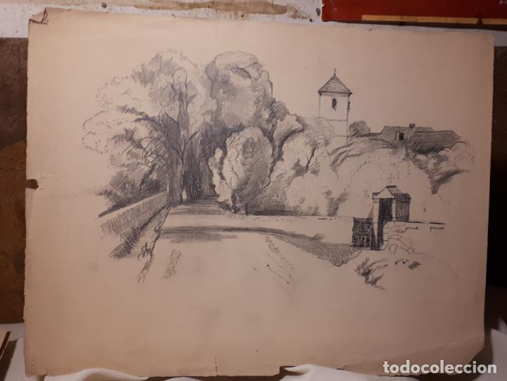Arte: 16 DIBUJOS A L&Aacute;PIZ DE 1901. - Foto 12