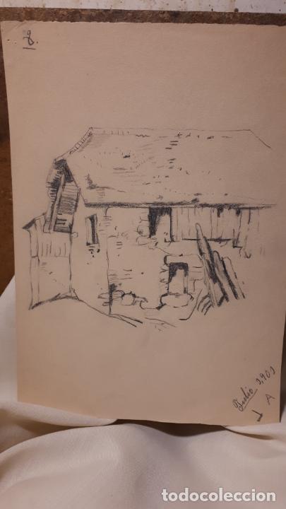 Arte: LOTE DE 17 DIBUJOS DE 1901. - Foto 10