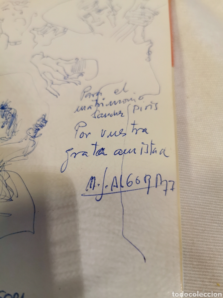 Arte: Bocetos de v s Algora y M J Algora en libro - Foto 2