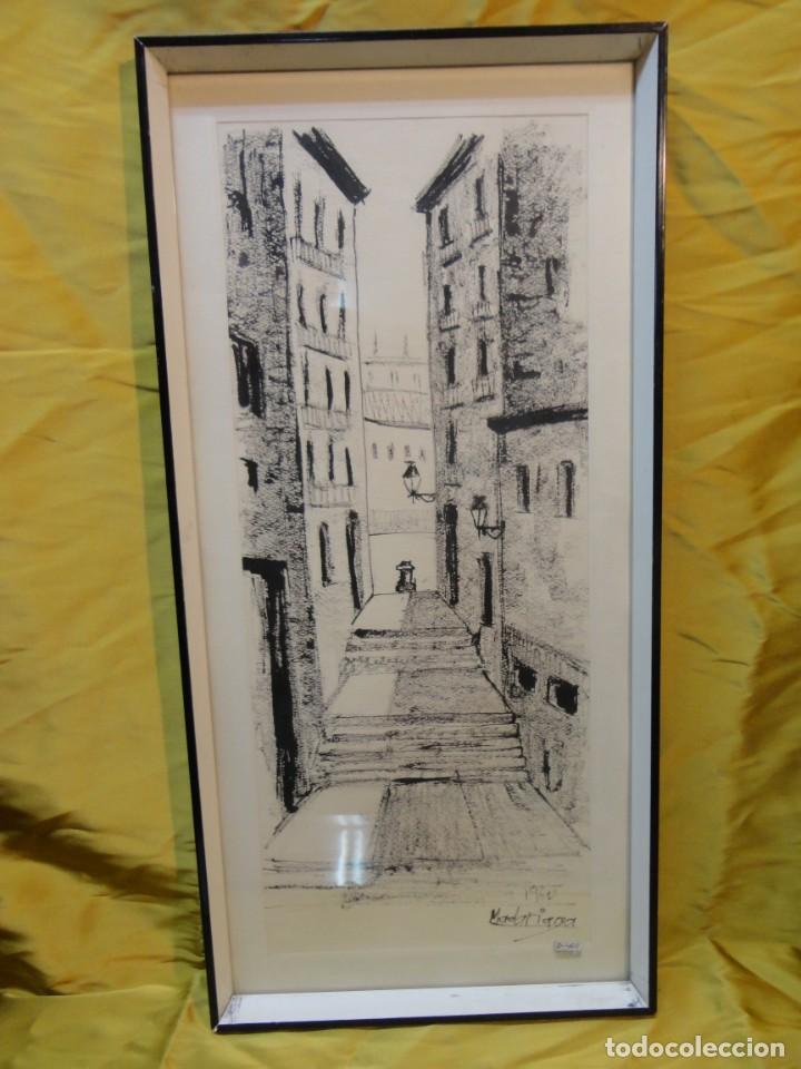 Arte: POSIBLE CARBONCILLO. FIRMADO MADARIAGA 1960. ESTUDIO CIUDAD 59x29