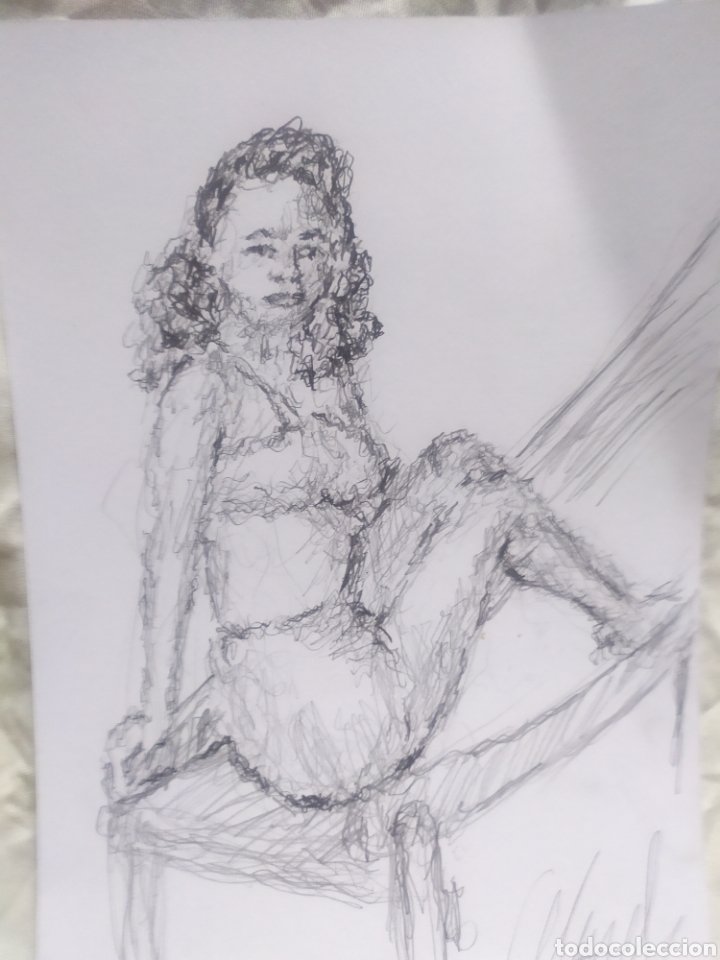 Arte: Mujer a&ntilde;os 60(original) - Foto 1