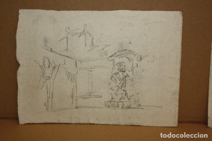 Arte: ANONIMO. DIBUJO A L&Aacute;PIZ. INTERIOR - Foto 2