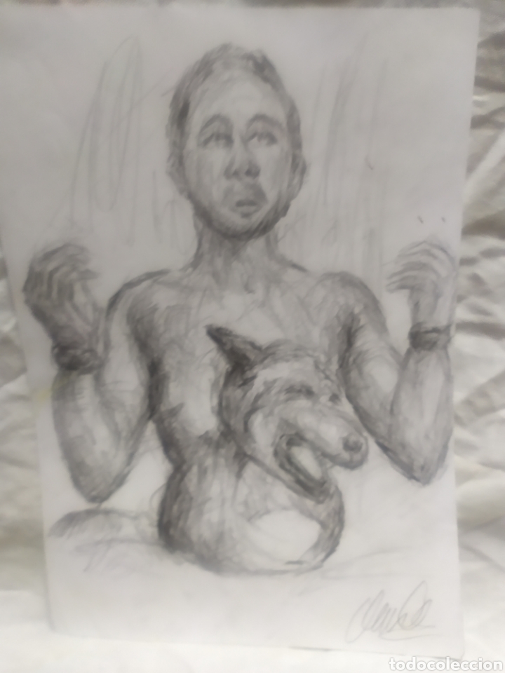 Arte: Hombre lobo (original) - Foto 1