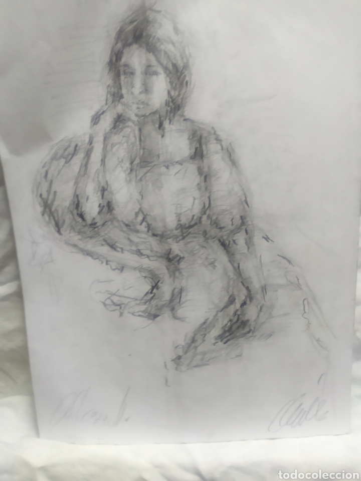 Arte: Chica descansando (original) - Foto 3