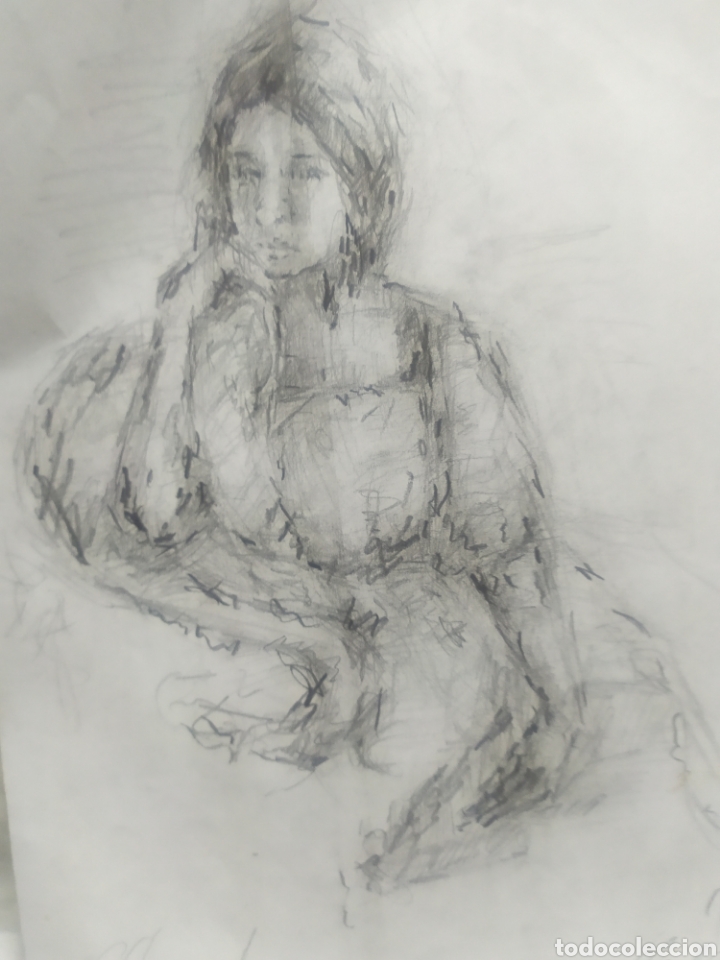 Arte: Chica descansando (original) - Foto 4