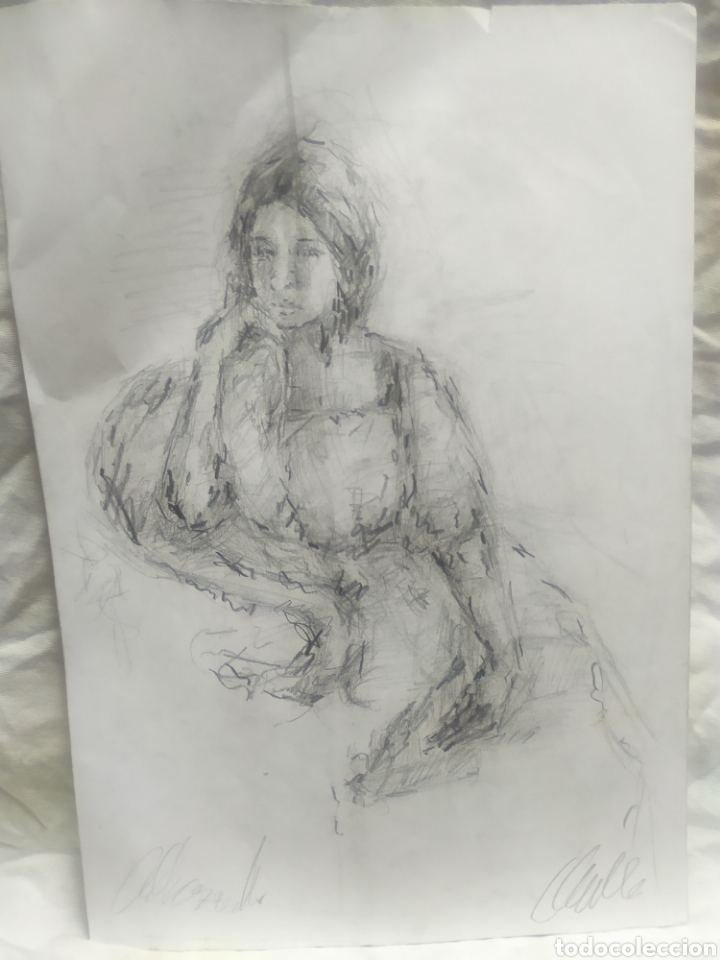 Arte: Chica descansando (original) - Foto 5
