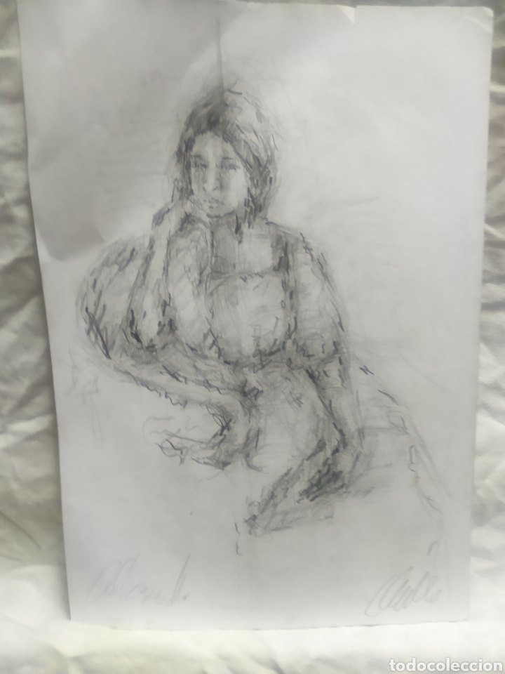 Arte: Chica descansando (original) - Foto 6