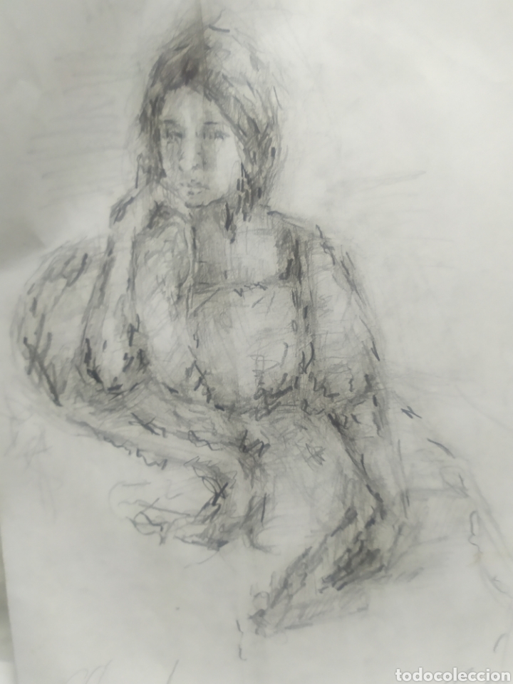 Arte: Chica descansando (original) - Foto 1