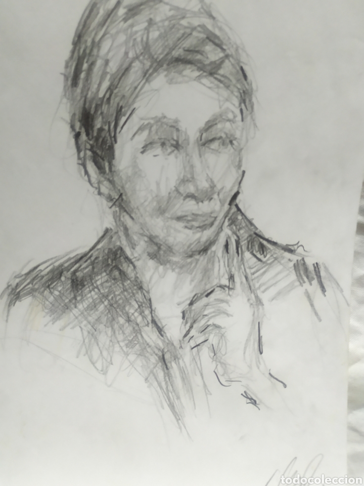 Arte: Retrato mujer mayor (original) - Foto 2