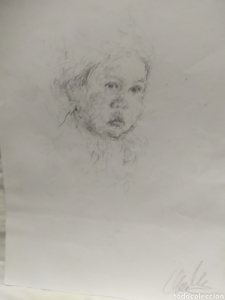 Arte: Retrato ni&ntilde;a (original) - Foto 2