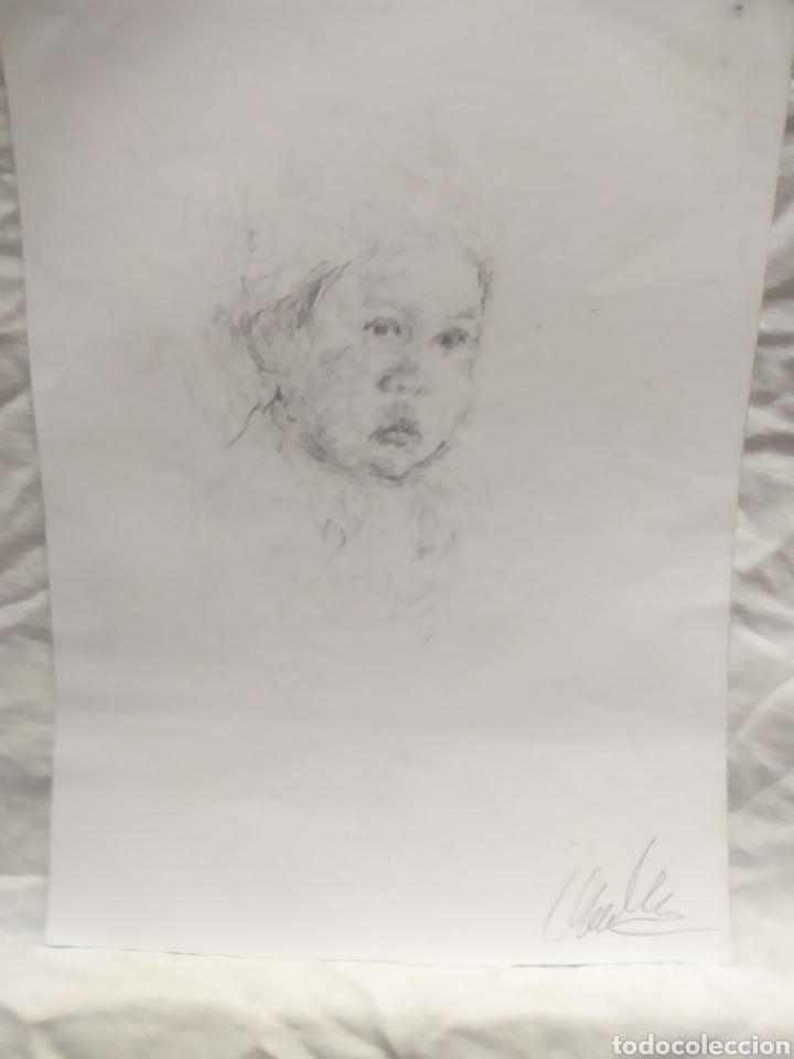Arte: Retrato ni&ntilde;a (original) - Foto 3