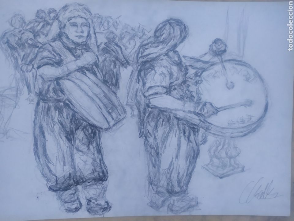 Arte: Tamborada semana Santa (original) - Foto 2