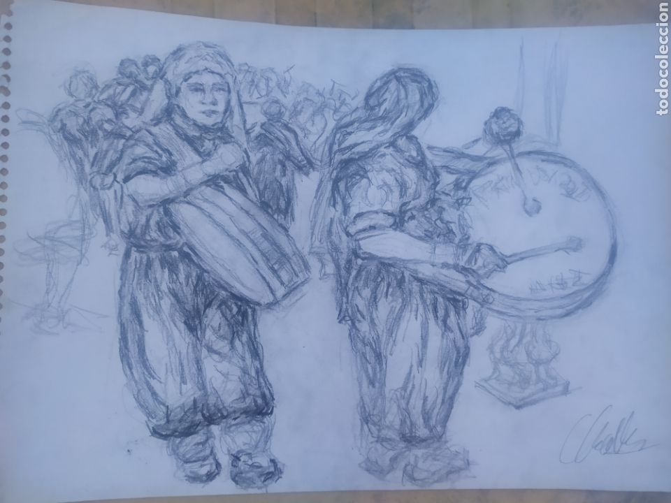 Arte: Tamborada semana Santa (original) - Foto 4