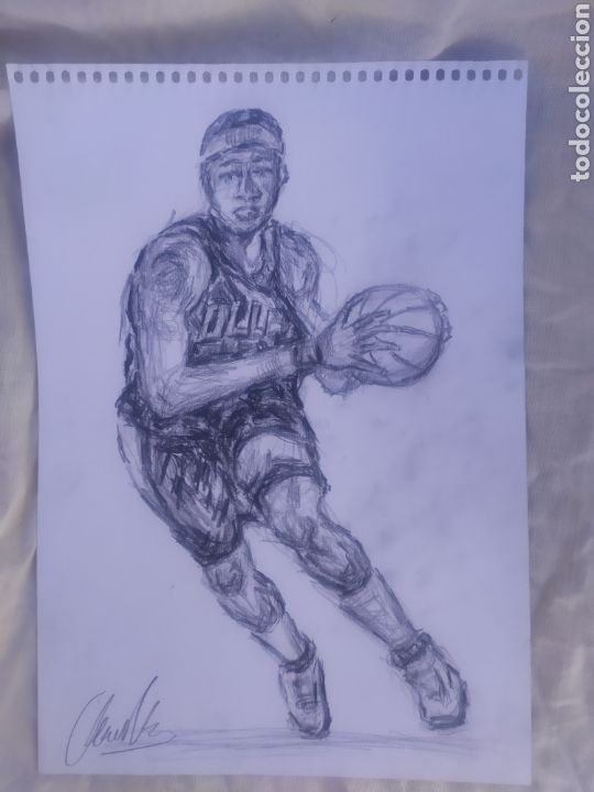 Arte: Jugador baloncesto (original) - Foto 1