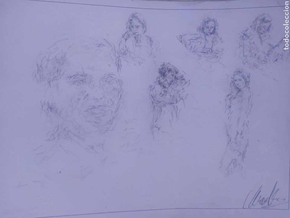 Arte: Dibujos variados chica (original) - Foto 1