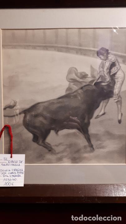 Arte: TOROS . DIBUJO DE 1930. - Foto 2