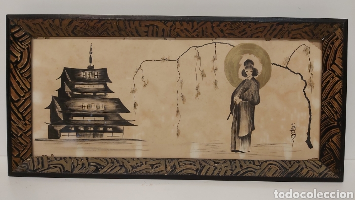 Arte: Cuadro dibujo japones - Foto 1