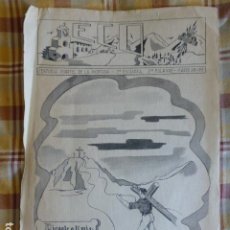 Arte: DIBUJO ORIGINAL A PLUMILLA PARA PORTADA REVISTA FALANGE FRENTE DE JUVENTUDES ECO 1949. Lote 217013662